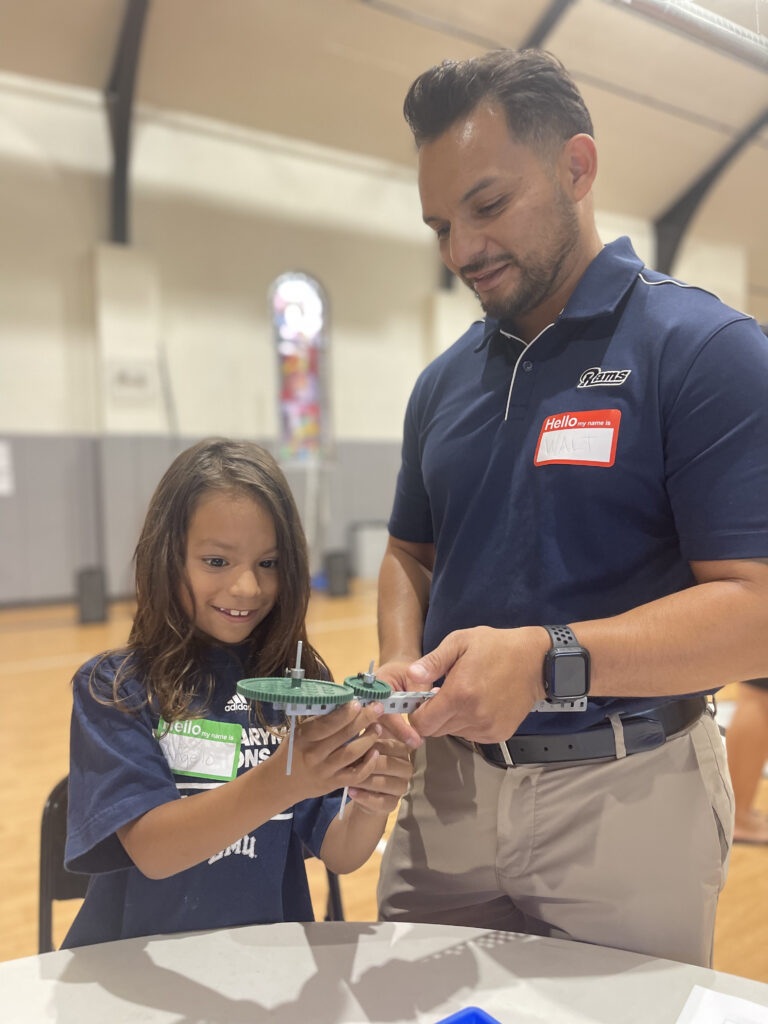 Student at STEM Competition
